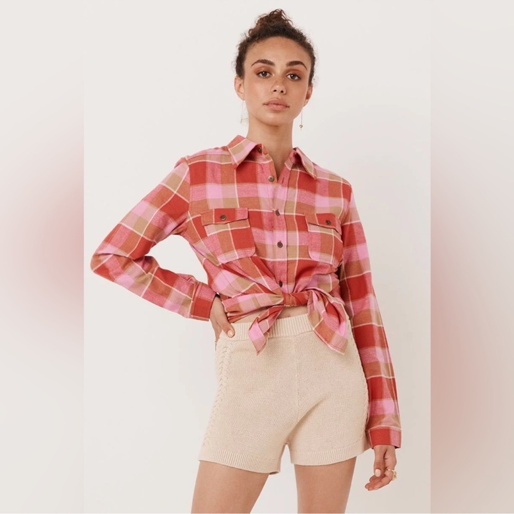 Spell & The Gypsy Montague Flannel Shirt size XS